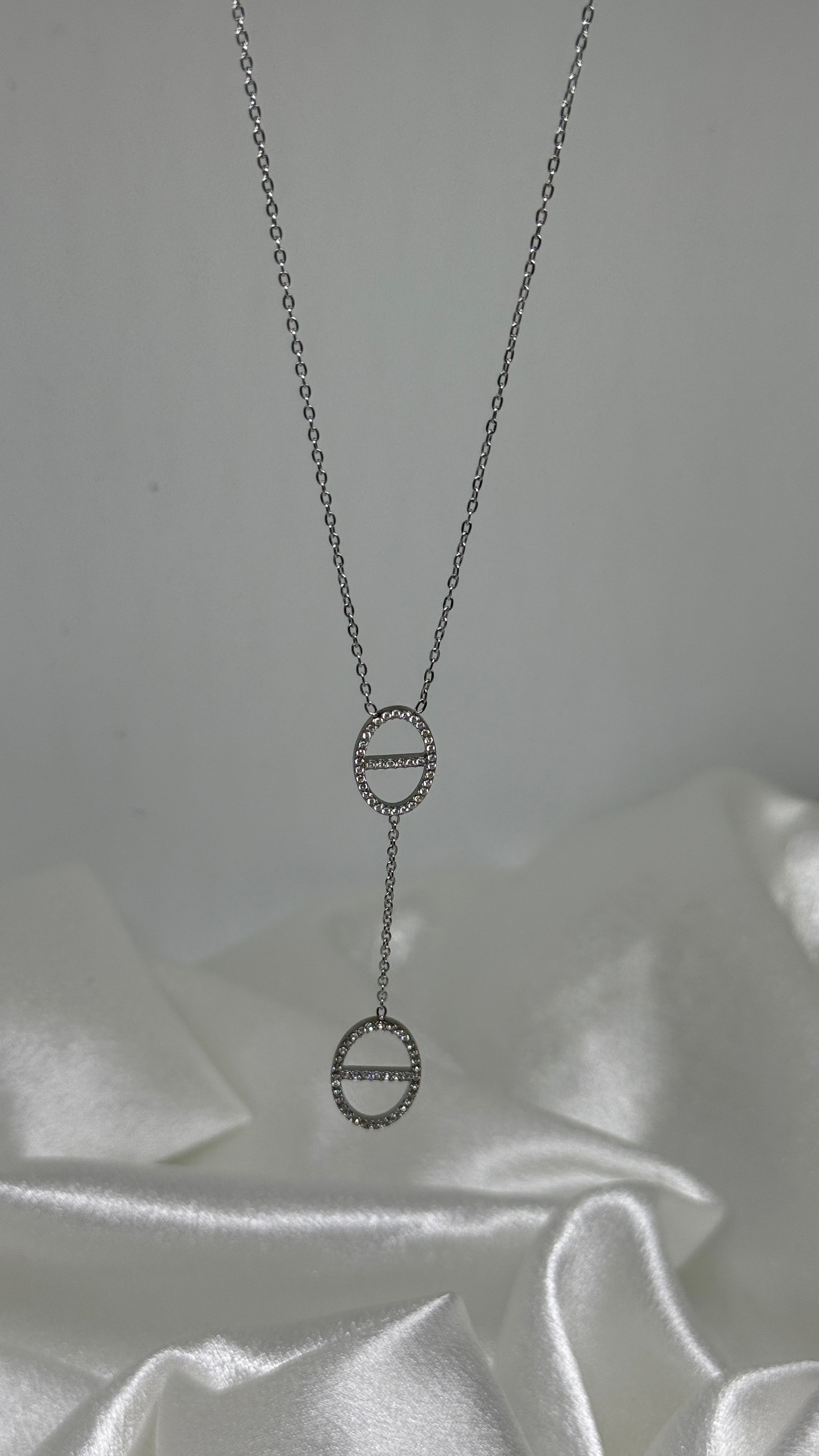collier Oria argenté