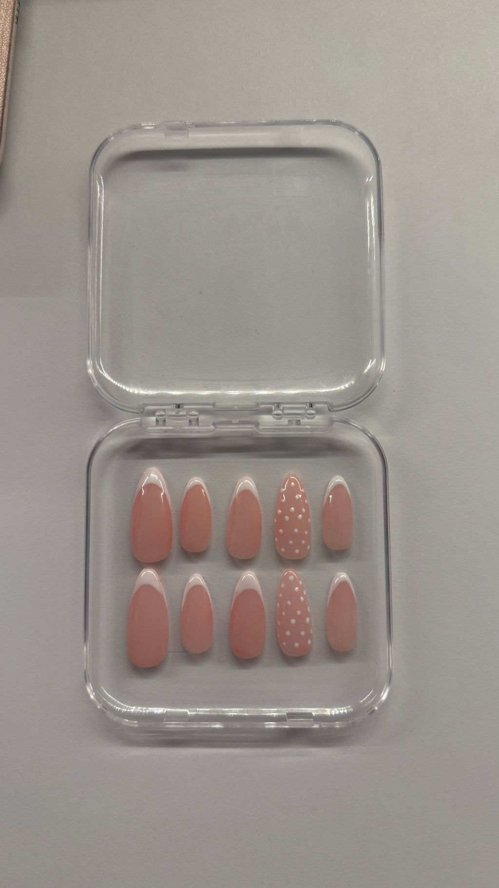 Press on nails french- point