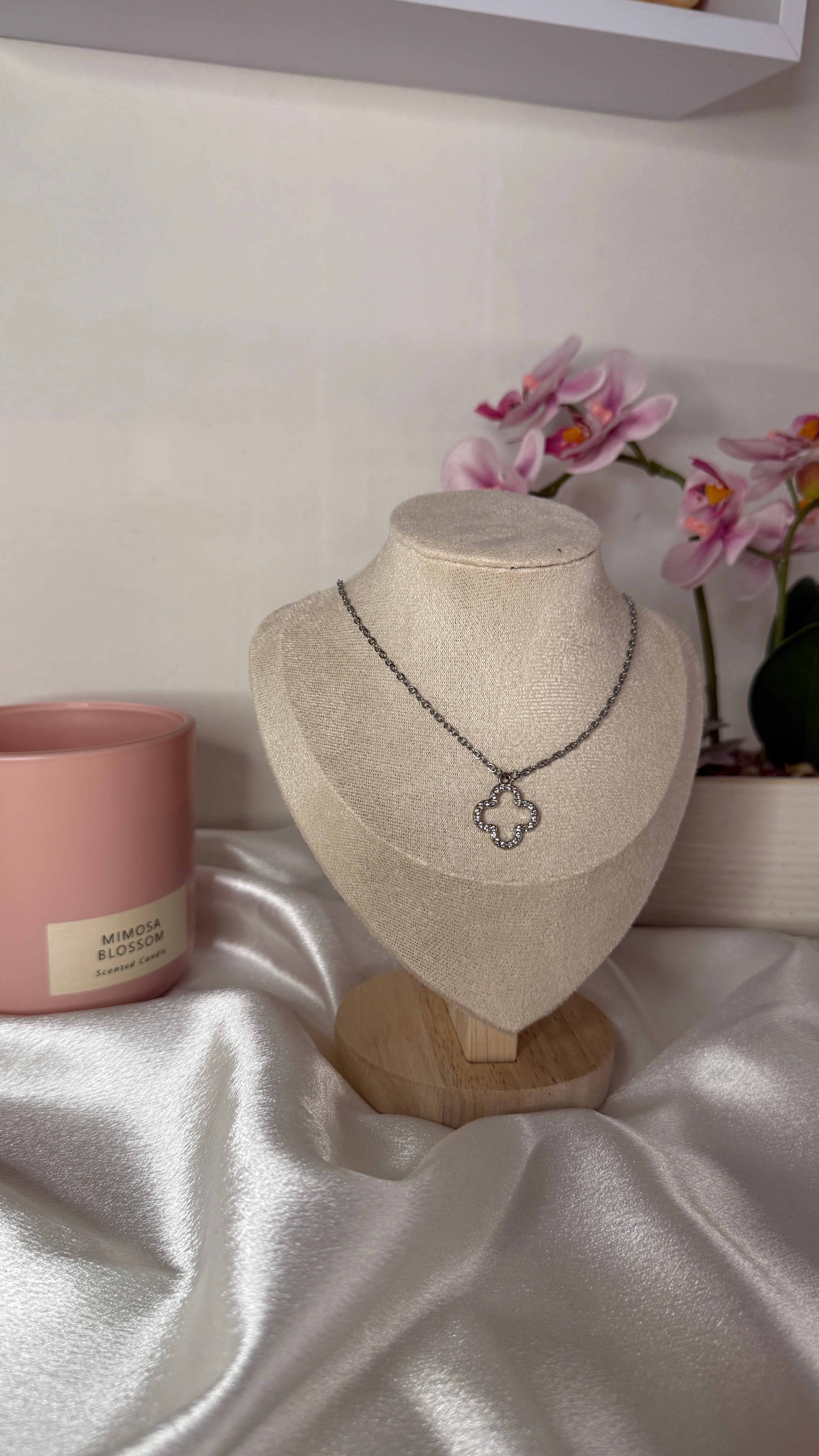 collier Yara argenté