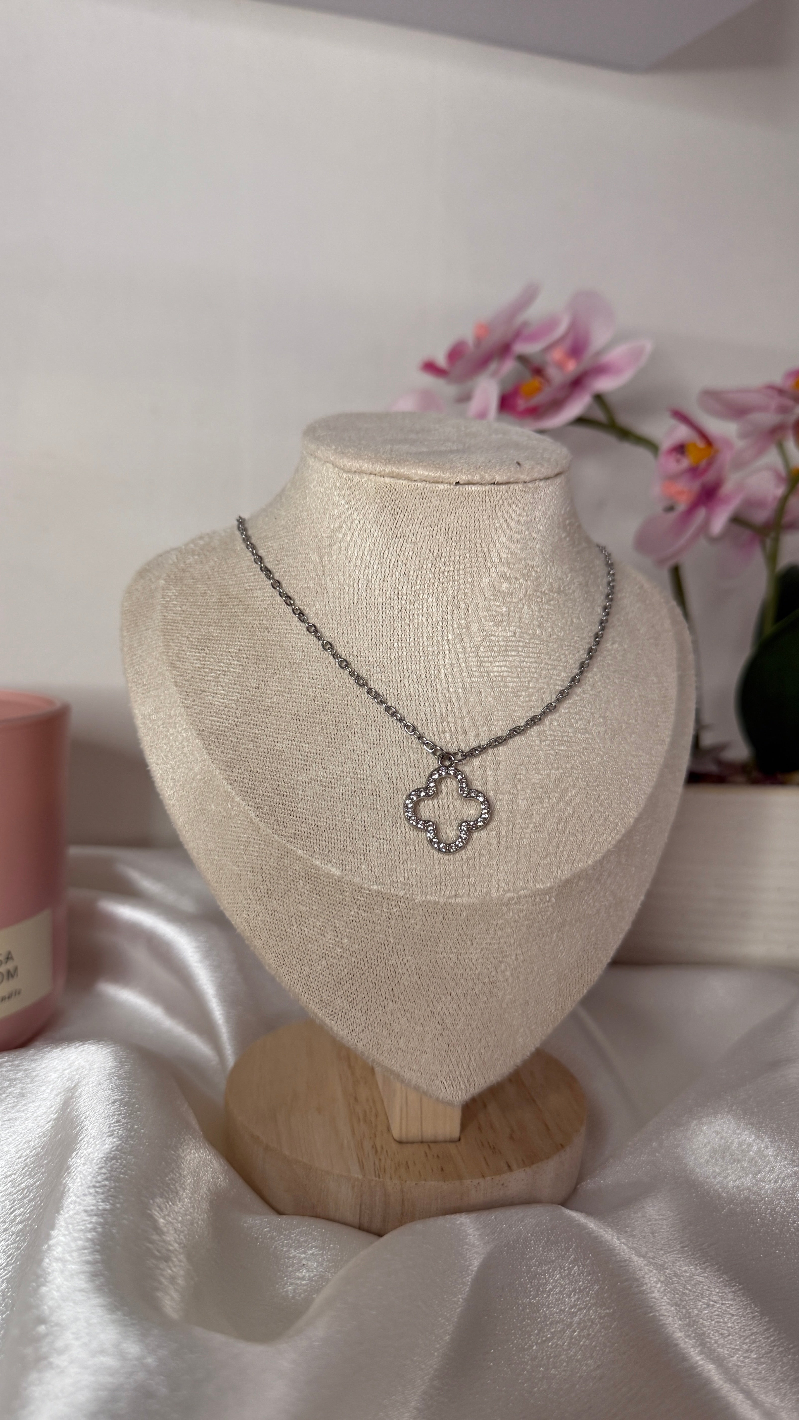 collier Yara argenté