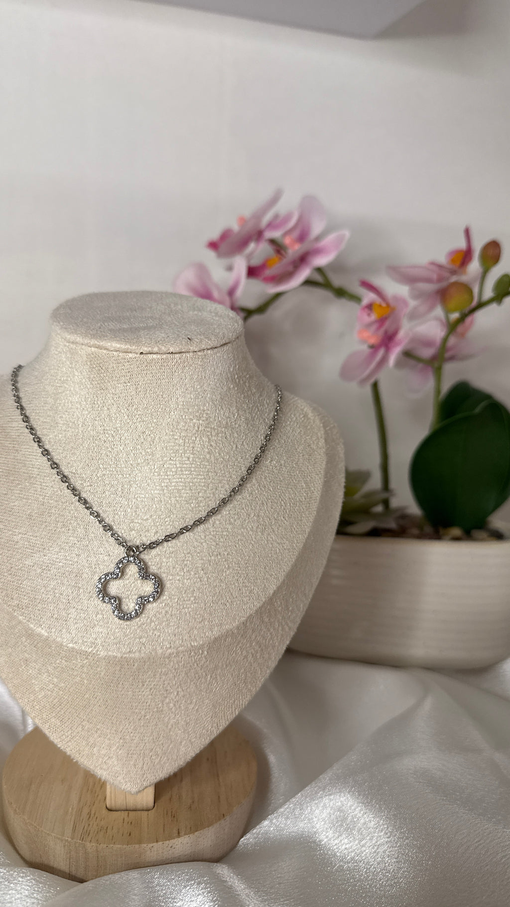 collier Yara argenté