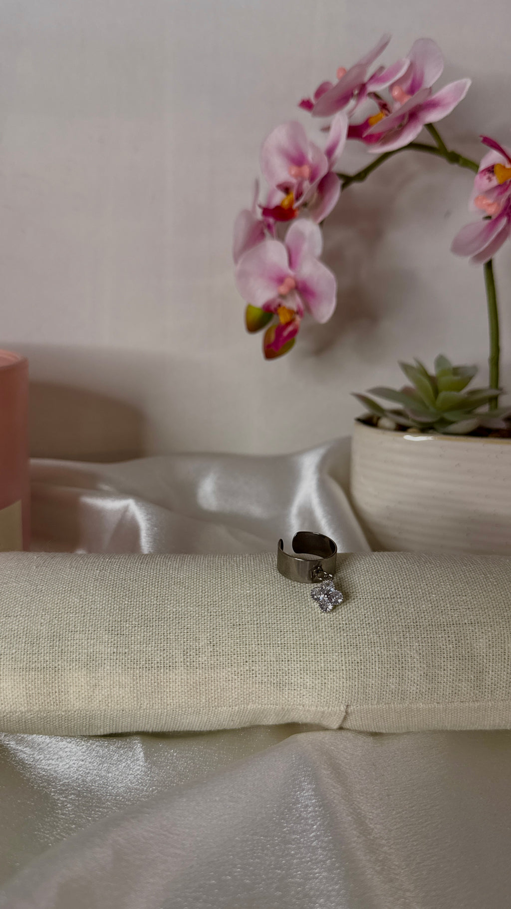 Bague Jasmine argentée