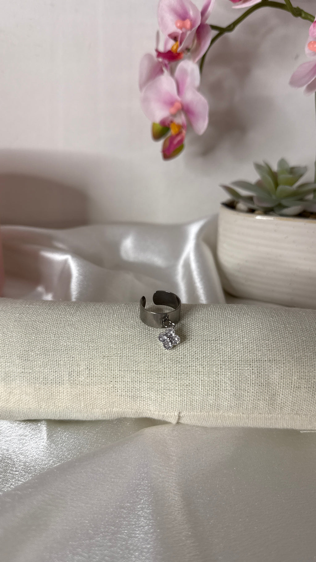 Bague Jasmine argentée