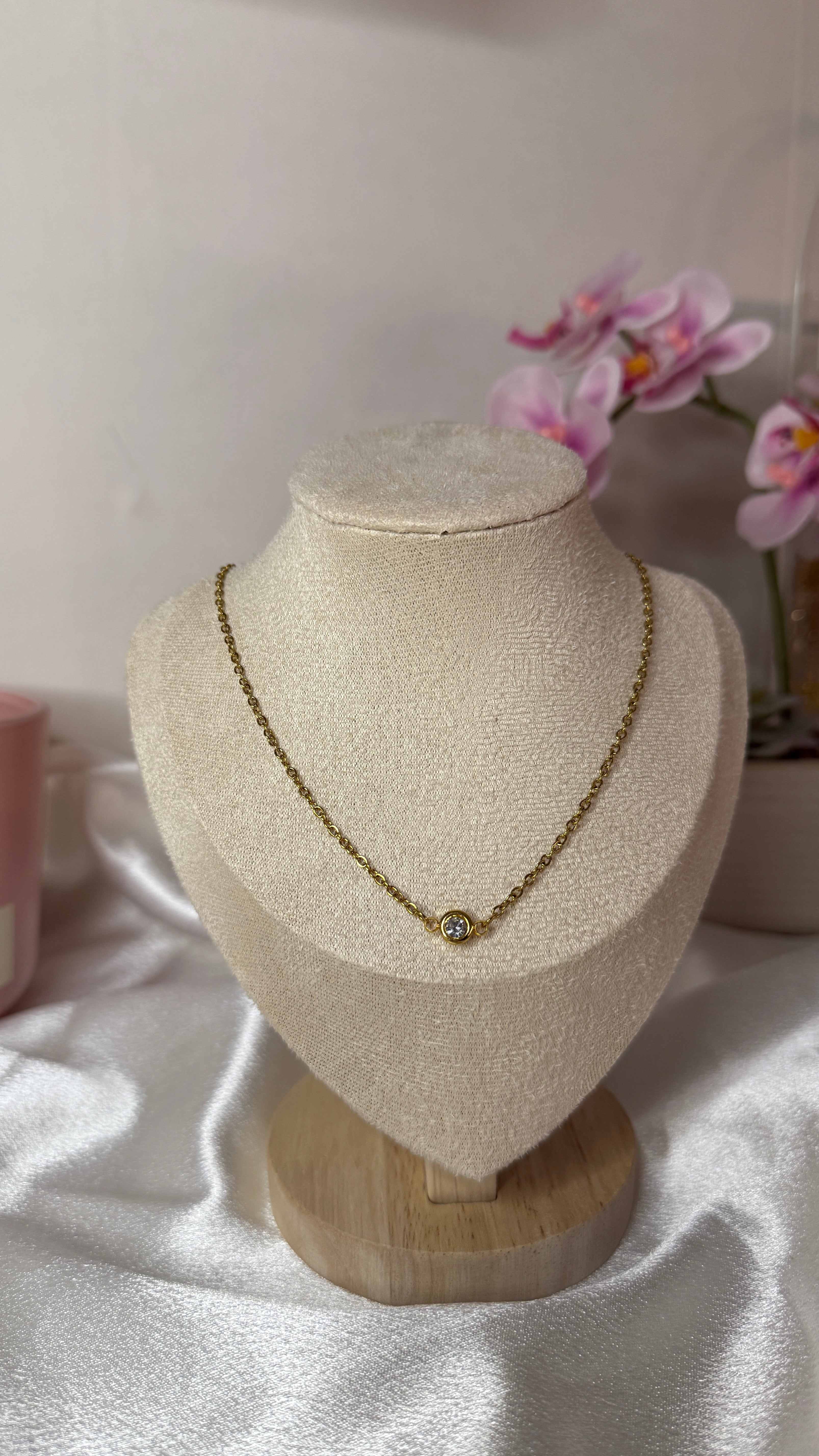 collier Ambre doré