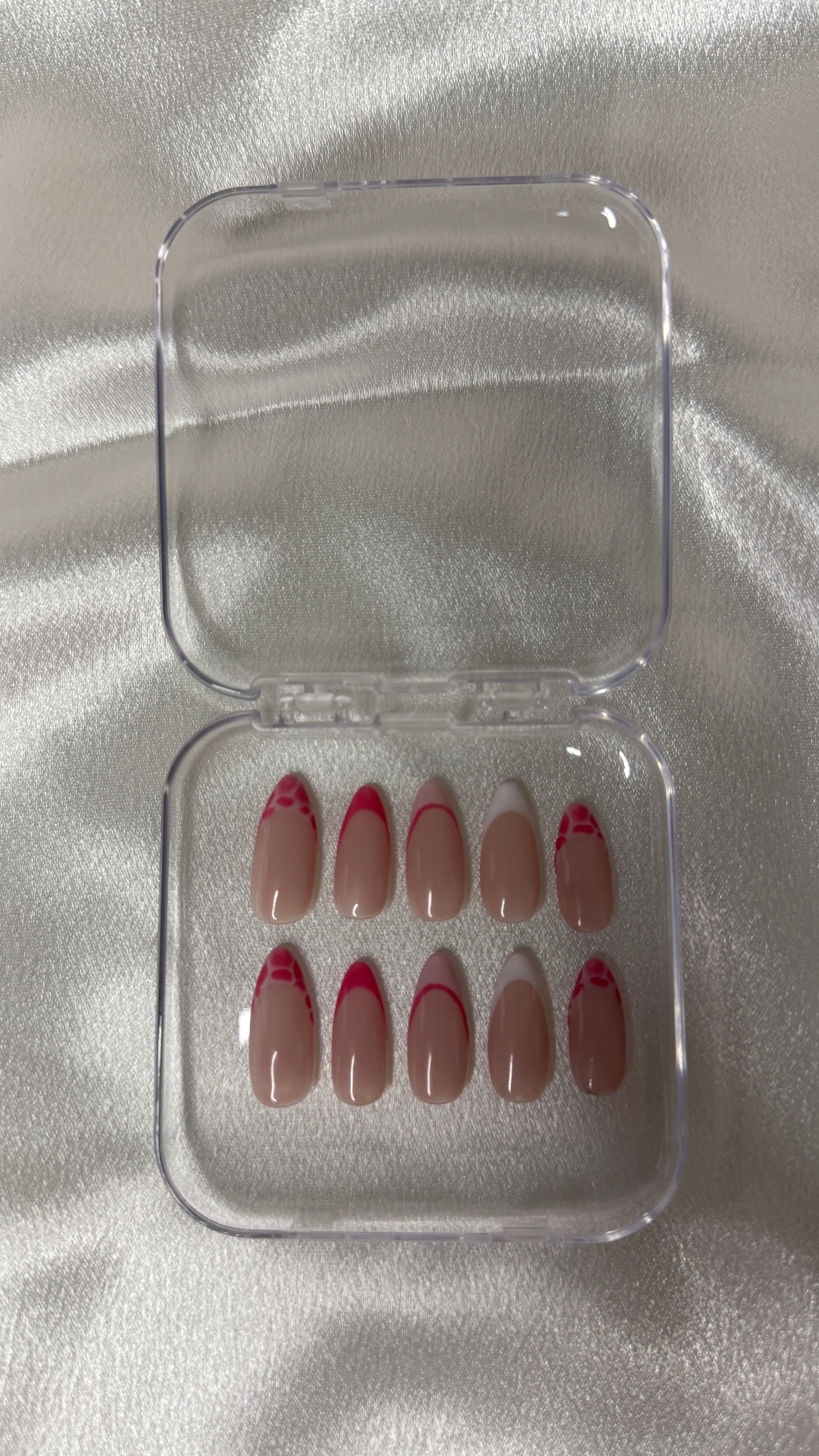 Press on nails French & effet croco