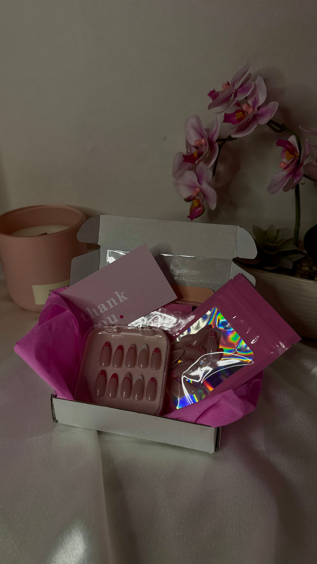 Press on nails French & effet croco