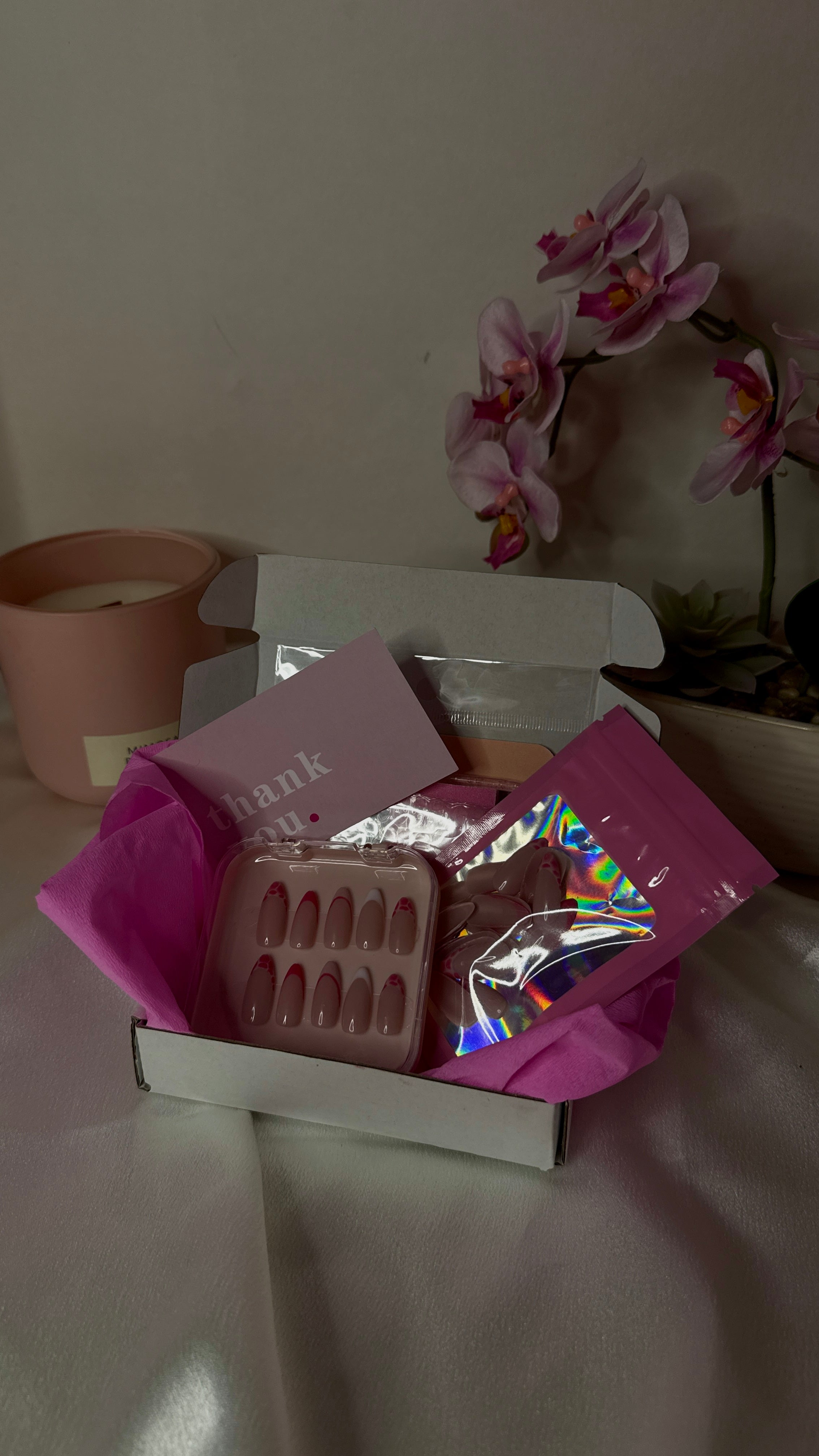 Press on nails French & effet croco