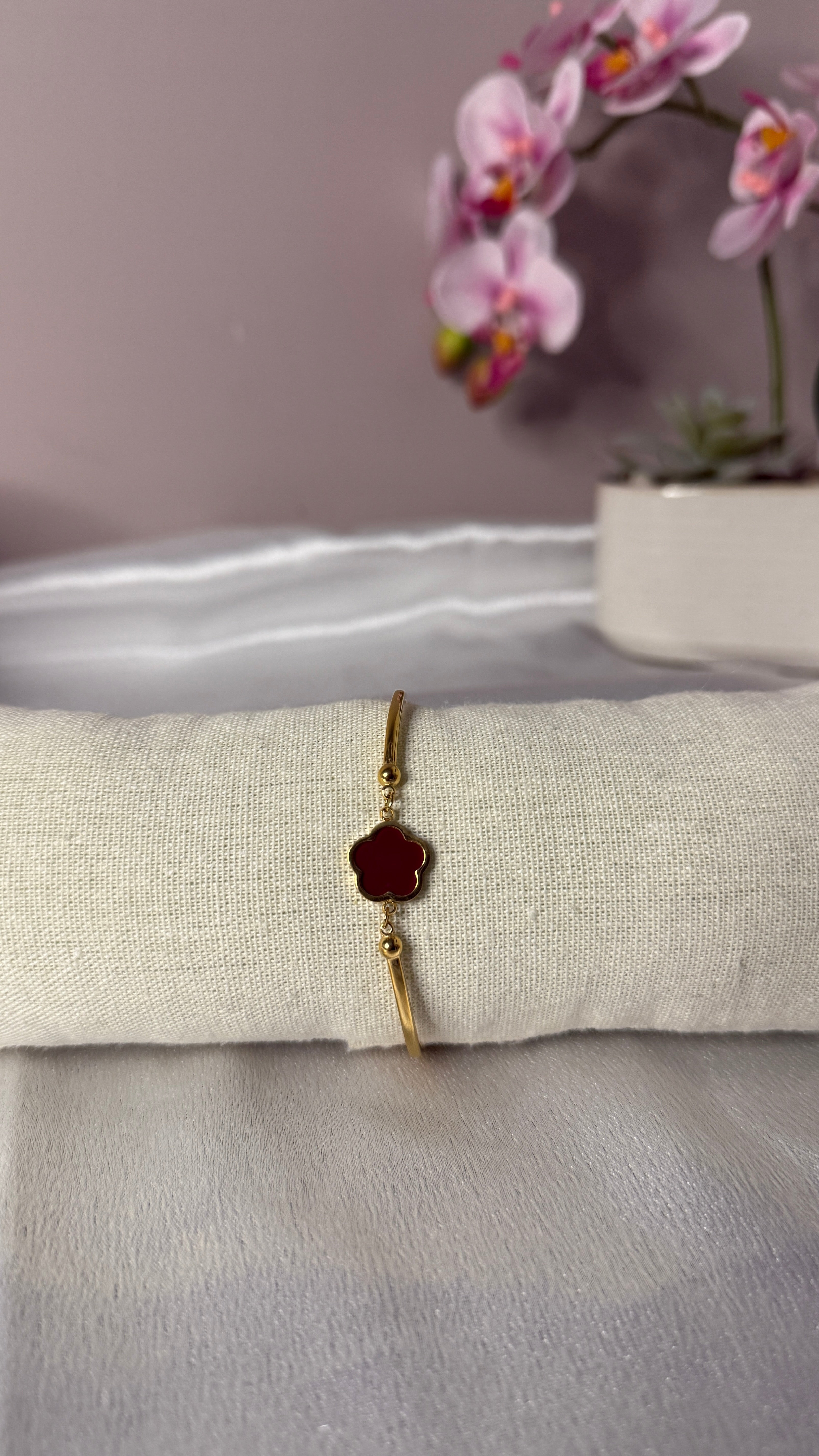 Bracelet Soanne bordeaux