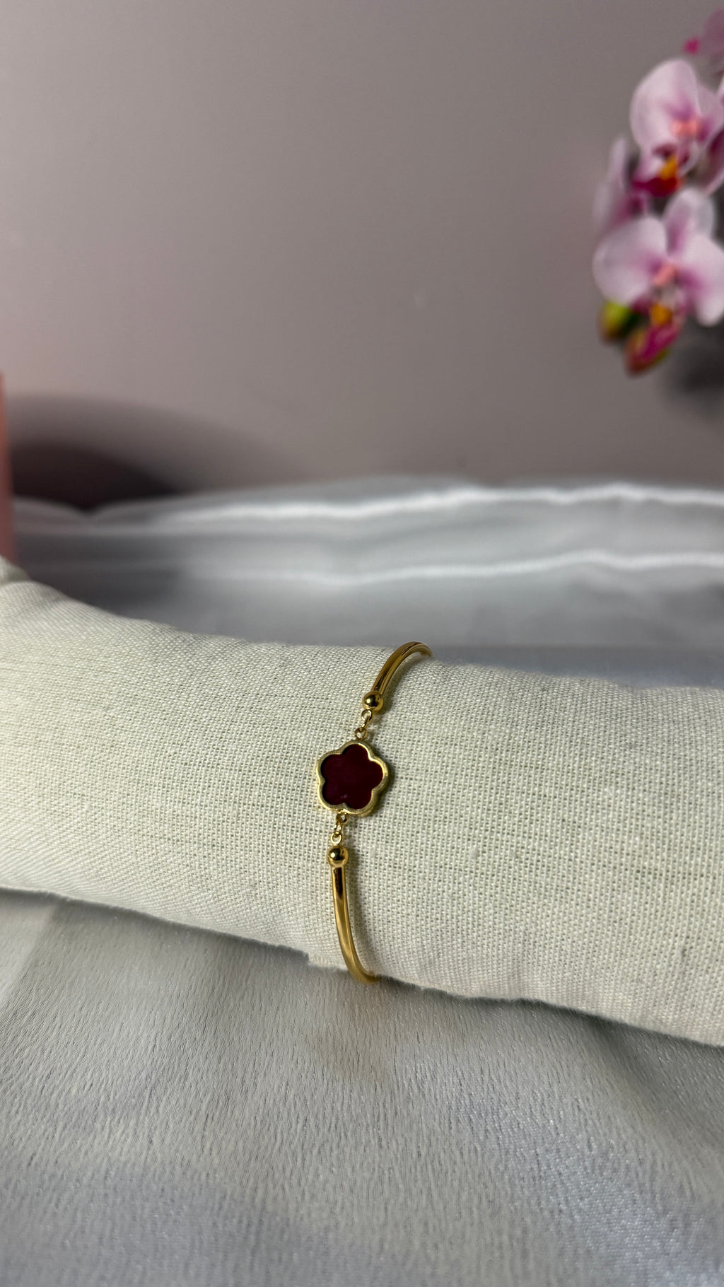 Bracelet Soanne bordeaux