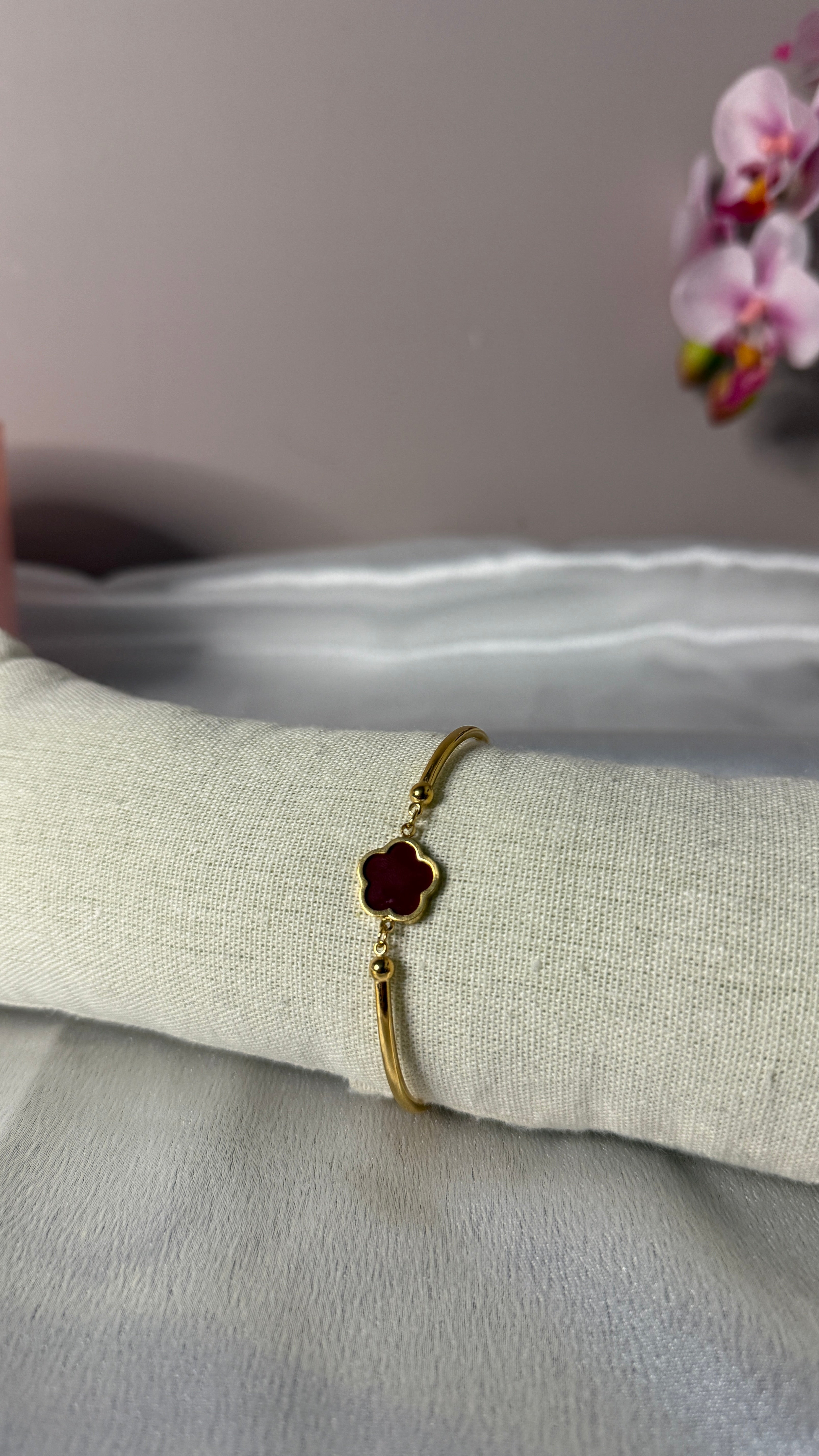 Bracelet Soanne bordeaux