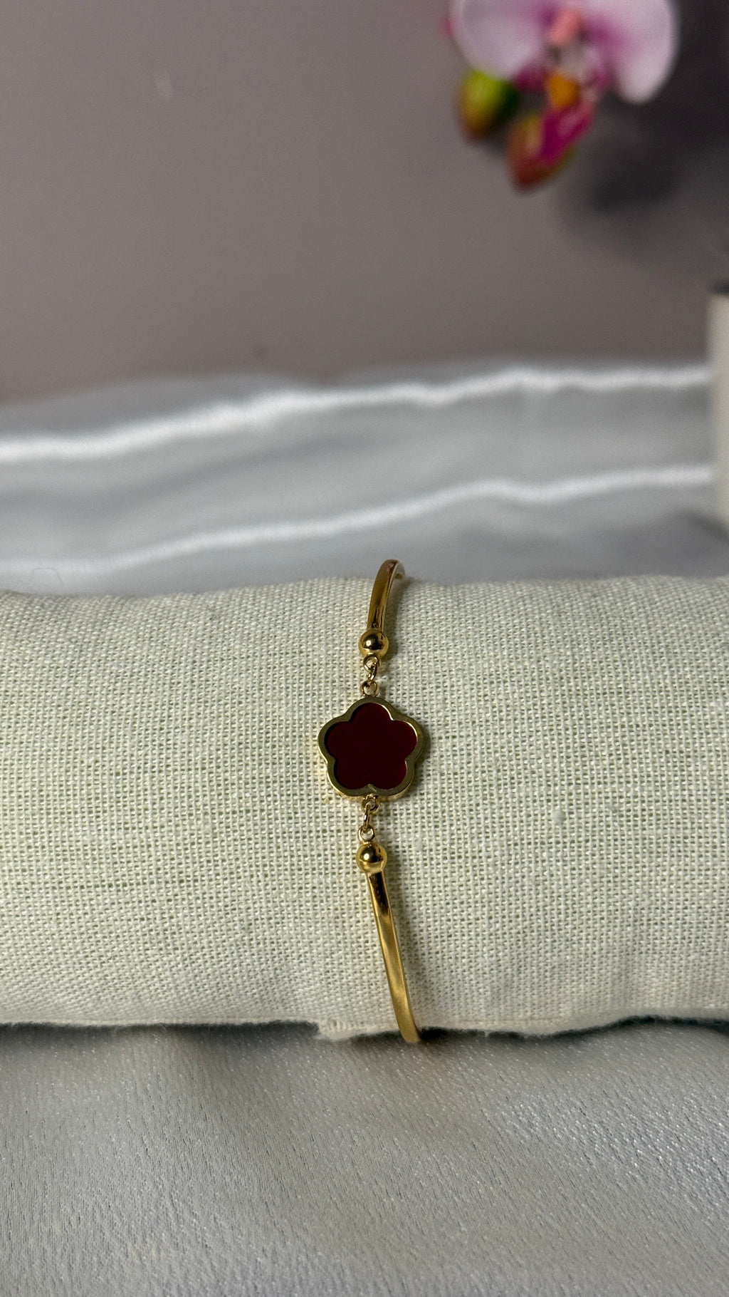 Bracelet Soanne bordeaux